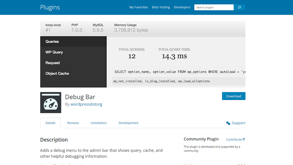 Debug Bar