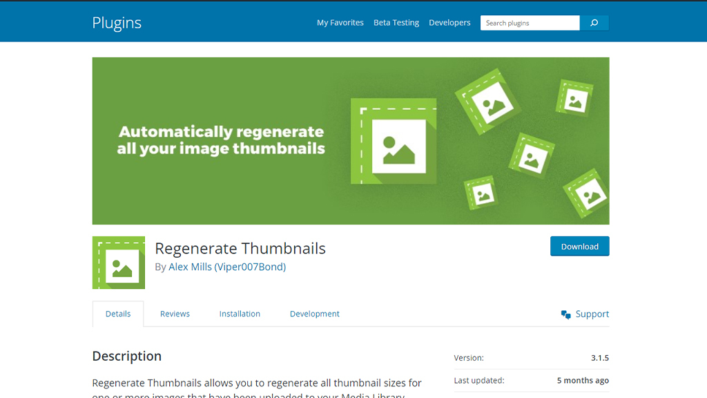 Regenerate Thumbnails