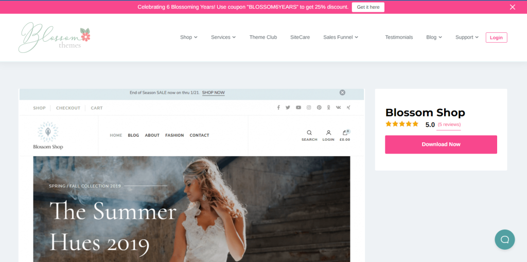 Blossom Top WooCommerce Theme