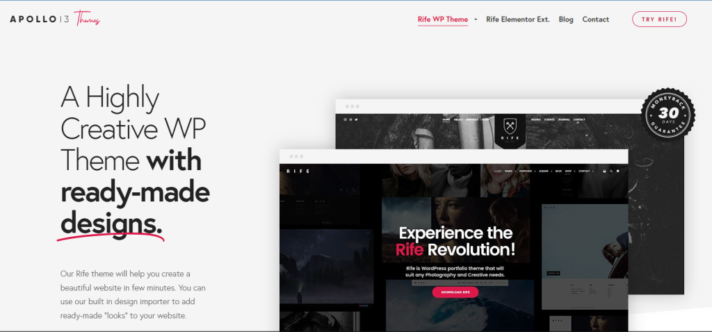 Rife WooCommerce Theme 