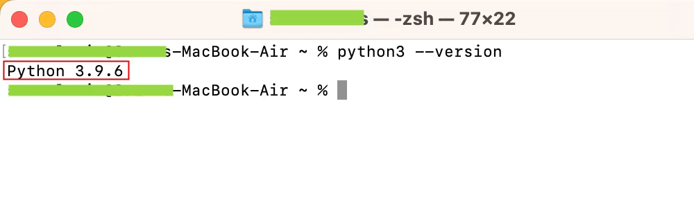 Check Python Version on MacOS | BigCloudy 