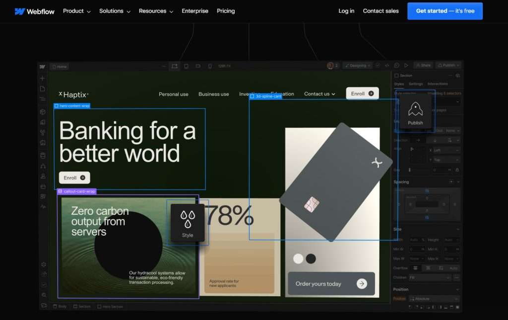 Webflow Website Builder Design | BigCloudy Blog