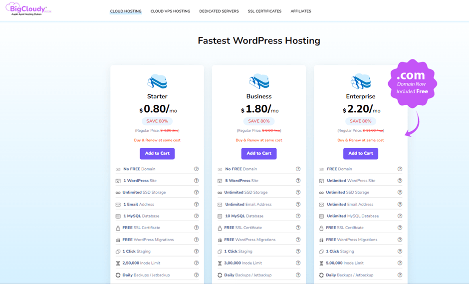Fastest WordPress Hosting | BigCloudy Blog