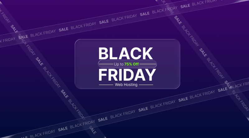 75% off on web hosting black friday sale