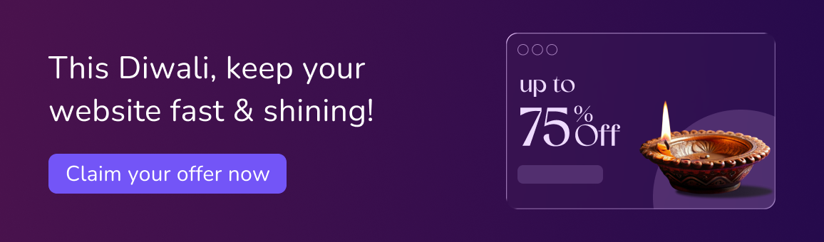 BigCloudy Diwali web hosting 75% offer