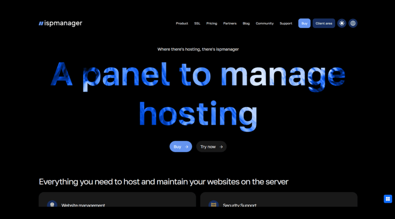 Bigcloudy isp manager homepage