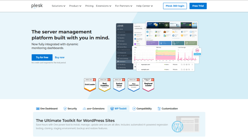 Bigcloudy plesk homepge