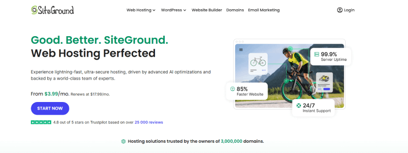 siteground homepage
