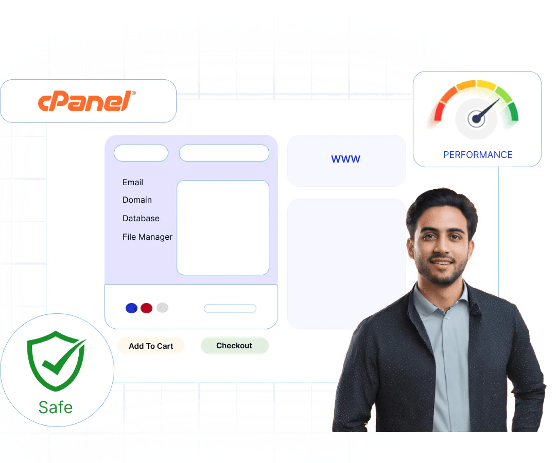 cPanel web hosting with a control panel