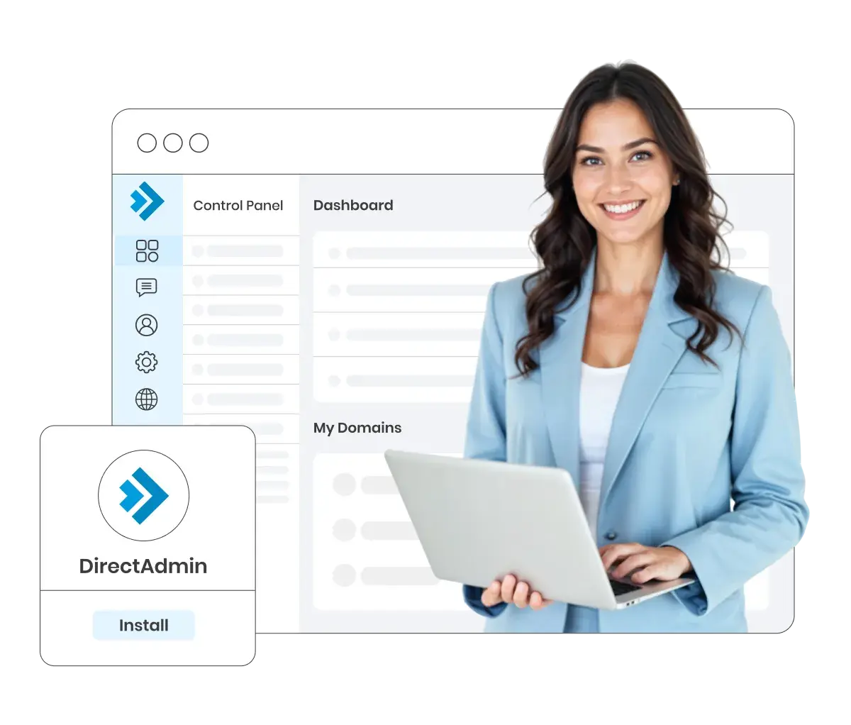 Powerful DirectAdmin Web Panel Page Powerful DirectAdmin Web Panel Page