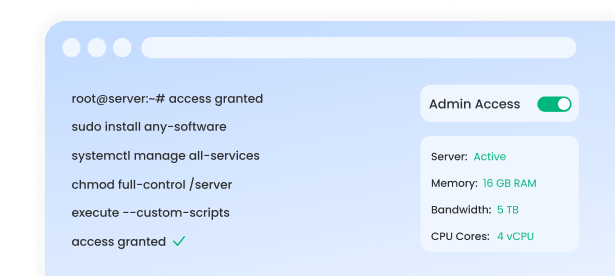 Full Root or Admin Access