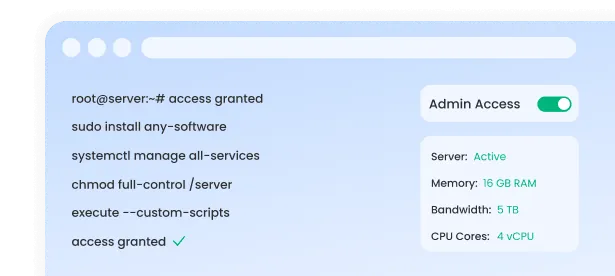 Full Root or Admin Access