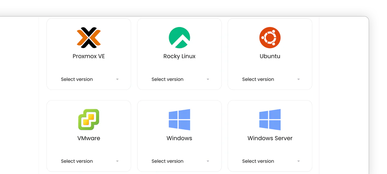 Multiple OS options 